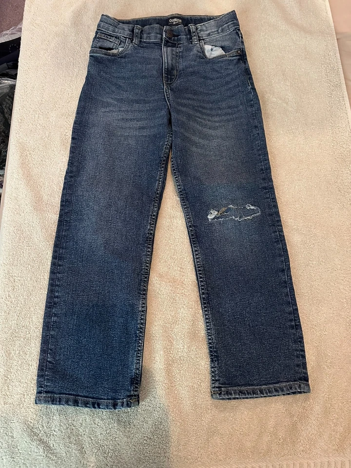 Pantalones de mezclilla Oshkosh B'gosh para niños talla 8/8A azul pierna recta Foto 1 de 4