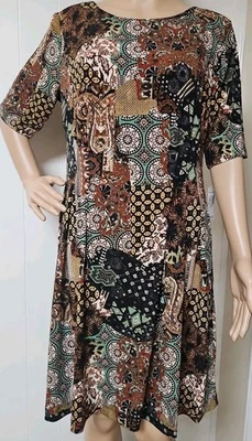 Nuevo con etiquetas Vestido Barn-Roz & Ali Vestido Manga Corta con Bolsillos Mujer 12P Foto 1 de 4