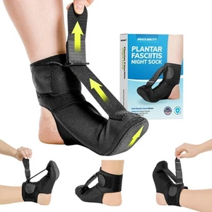 Plantar Fasciitis Night Splint Sock - Soft Plantar Fascia Brace for Sleeping,... - Picture 1 of 8