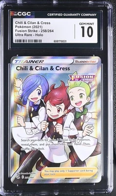Chili Cilan Cress Full Art 258/264 Fusion Strike CGC 10 Gem Mint 2021 - Image 1 of 2