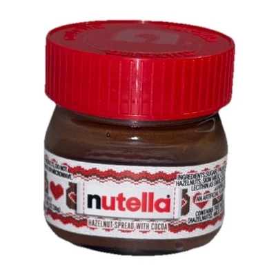 Nutella Holiday/Christmas Hazelnut Spread With Cocoa 1.05oz Red Lid-NEW-SHIP 24H - Image 1 of 4
