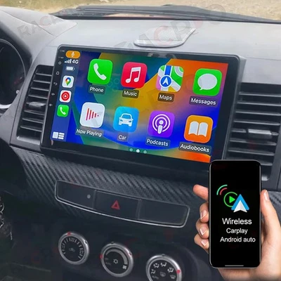 For Mitsubishi Lancer 2008-2015 Android 15 CarPlay Car Radio GPS Navi DSP Stereo - Image 1 of 4