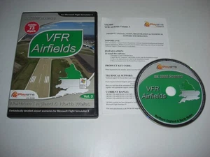 VFR AIRFIELDS Vol 3 Northern England & Wales Pc Pc Add-On Flight Simulator X FSX - Picture 1 of 1