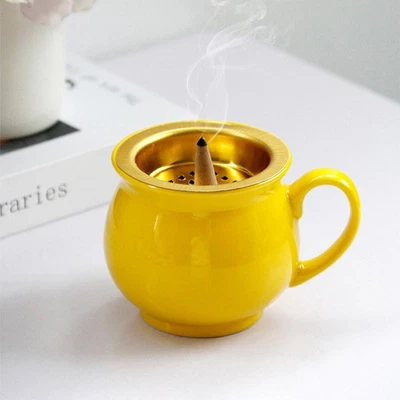  Incensiera Diffusore Oli Titolare Del Cono Incenso Fornace Desktop - Immagine 1 di 4