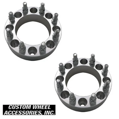 Two 1.5" Wheel Spacers 8 Lug - 8 x 6.5" (165.1mm) 2003-2009 Hummer H2 & H2 SUTs - Image 1 of 3