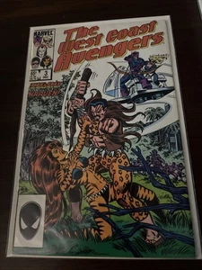 West Coast Avengers #3 (Marvel Comics December 1985) VF- Kraven Vs Tigra - Picture 1 of 7