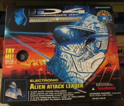 Independence Day, ID4, Alien Attack Leader Ship, Trendmasters 1994 Nuevo y Sello Foto 1 de 3