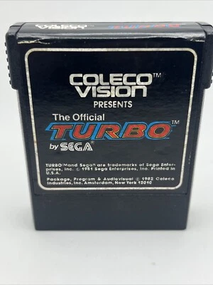 Vintage Turbo by Sega Colecovision Game Cartridge ONLY ~1981 - Image 1 of 4