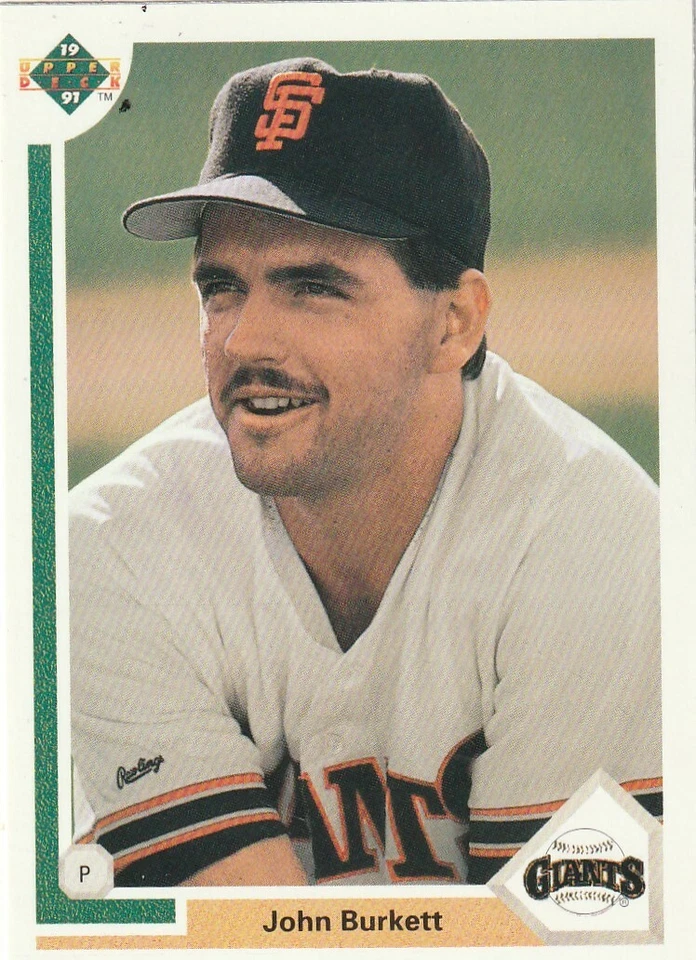 FREE SHIPPING-MINT-1991 Upper Deck John Burkett #577-PUS GIANTS BONUS CARDS - Image 1 of 1