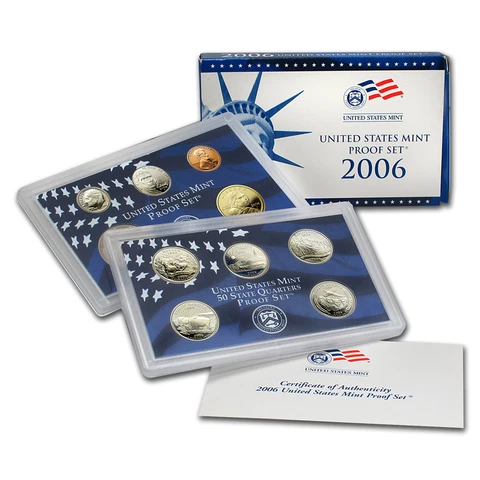 2006 S Proof Set United States US Mint Original Government Packaging Box & COA Cover