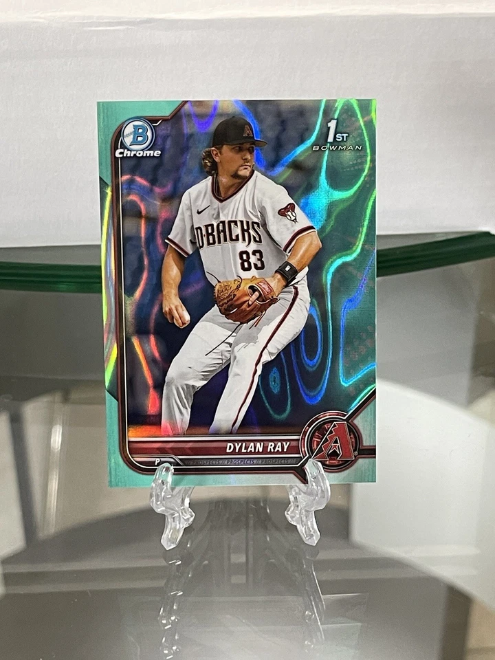 Dylan Ray 2022 Bowman Draft Chrome 1st Aqua Lava Refractor 170/199 #BDC-191 - Image 1 of 3