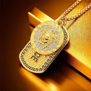 Titanium Steel Medusa Pendant Fashion Accessories Necklace Pendants Choker - Picture 1 of 6
