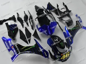 Fit for 2015-2019 YZF R1 Blue Black ABS Injection Bodywork Fairing Panel Kit - Picture 1 of 8
