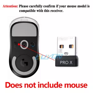 USB Dongle Mouse Receiver Adapter for Logitech G Pro X Superlight Wireless Mouse - Picture 1 of 8