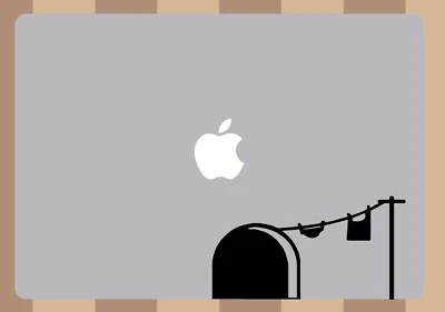 Mouse Hole - Decal for Wall or Computer Cute Mouse Hole Illusion Sweet Decals - Image 1 of 3