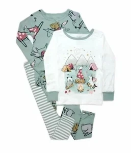 Carter’s Long Sleeve Toddler 4 Piece Pajama Set Size 2T - Picture 1 of 4