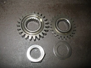 1996 XR400R CRANK SHAFT PRIMARY DRIVE GEAR SET HONDA XR TRX 400 23121-KCY-671 - Picture 1 of 3