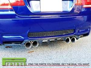 HM Type Carbon Fiber Bumper Add on Diffuser For BMW 2008-2013 E92 E93 M3 only - Picture 1 of 3