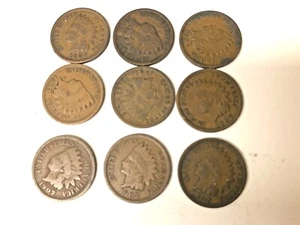 9 Indian Head Pennies US Münzen ALLE 1907 - Bild 1 von 2