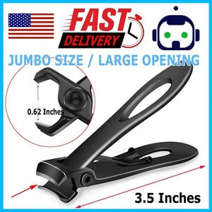 Stainless Professional Extra Large Toe Nail Clippers For Thick Nails Heavy Duty - Picture 1 of 11