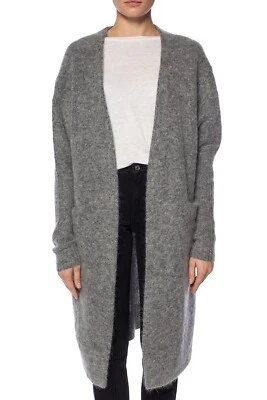 Cárdigan Acne Studios Lana Mohair Gris Mujer Talla S Foto 1 de 4