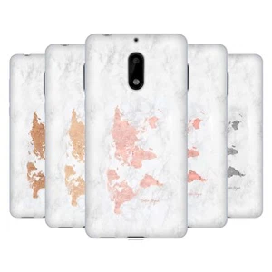 OFFICIAL NATURE MAGICK ROSE GOLD WORLD MAP ON MARBLE GEL CASE FOR NOKIA PHONES 1 - Picture 1 of 14