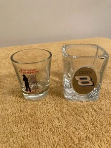 Dale Earnhart and Dale Ernhardt Jr Lot of 2 Shot Glasses - Picture 1 of 3