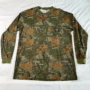 Rasco FR HRC2 Henley Long Sleeve Shirt Cajun Camo Print Sz XXL NFPA 2112 Cert. - Picture 1 of 13
