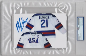 Autographed Mike Eurzione "Miracle on Ice" photo PSA/DNA certfied - Picture 1 of 1