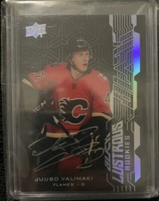 2019/20 UD Black Juuso Valimaki Black Lustrous Rookies Auto On Card Signed!