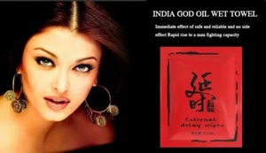 India Dios Aceite Hierba Pene Limpiar Tejido Húmedo Retraso Sexual Eyaculación Precoz Más Largo - Imagen 1 de 4