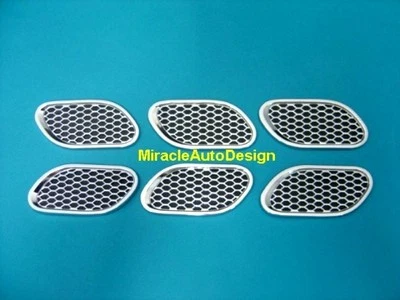 Juego de 6 piezas de ventilación de aire para guardabarros estilo Maserati para Mercedes Benz W204 W203 W202 W208 Foto 1 de 4