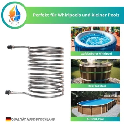 Firetwister® pool heater with fire, Ø 32/38 mm connection, heating coil - Image 1 of 4