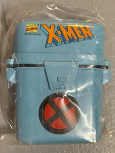 Vintage X-Men 1994 Marvel Comics Wasserdicht Aufbewahrungsbehälter Halskette Beutel - Bild 1 von 2