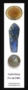 Crystal Bookmark with Gemstone Images For Crystal Lovers - Perfect Gift - Picture 1 of 2