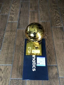 Robert Horry Los Angeles Lakers Signed Mini Trophy PSA witnessed Autographed Ins - Picture 1 of 8
