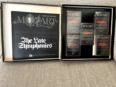 1980 Time Life Mozart THE LATE SYMPHONIES 5 Cassette Set NOTES OF THE MUSIC BOOK - Image 1 of 4