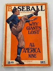 Revista de béisbol original de diciembre de 1913 Serie Mundial Atletismo Gigantes envío gratuito - Imagen 1 de 5
