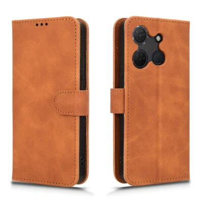 For TCL 503 5G, Luxury PU Flip Leather Wallet Stand Card Slots Soft Case Cover - Image 1 of 4