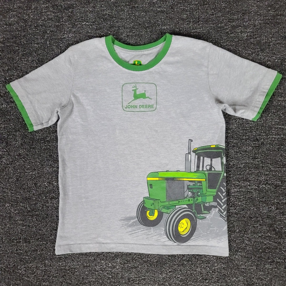 Camiseta Gris John Deere Camiseta John Deere Para Niño - Logo Clásico Gris  Algodón Poliéster Ropa Infantil Logo Tractor Gris Algodon Poliester, image size:1200x1200
