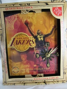 Reloj de pared Jugador Más Valioso Finales NBA 2001 Shaq O'Neal Lakers 34 12 x 10 pulgadas - Imagen 1 de 7