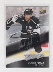 17/18 UD MVP Los Angeles Kings Jarome Iginla Silver Script card #176
