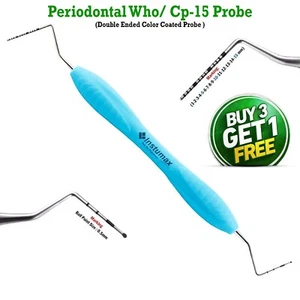 Premium WHO/CP15 Periodontal Probe - Ergonomic Silicon Handle - Dentist-Approved - Picture 1 of 5