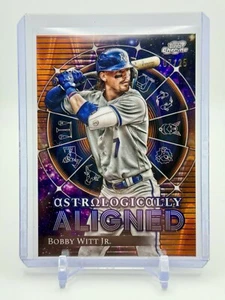 2024 Topps Cosmic Chrome Bobby Witt Jr. #AA-3 Insert Orange Refractor /25 ROYALS - Picture 1 of 3