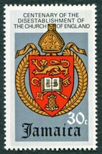 JAMAICA 1971 30c SG331 MNH FG Disestablishment of the Church of England ##W52