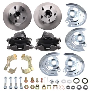 Complete Front Disc Brake Kit for Chevrolet Nova Pontiac Ventura 1968-1974 - Picture 1 of 12
