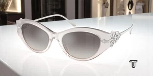RALPH LAUREN RL8227U 611208 Transparent Grey Pink Grad 52 mm Women's Sunglasses - Picture 1 of 2
