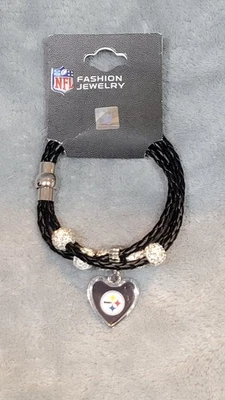PITTSBURGH STEELERS NFL MAGNETIC CHARM BRACELET NWT - Image 1 of 3