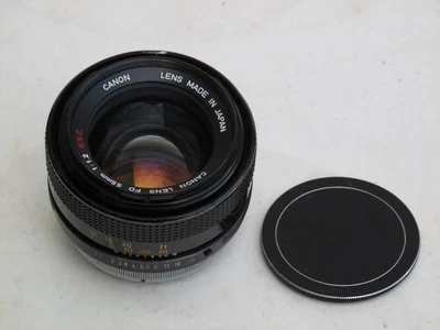 Canon FD 55mm f:1.2 S.S.C. lens with cap, US SELLER "LQQK" - Image 1 of 4