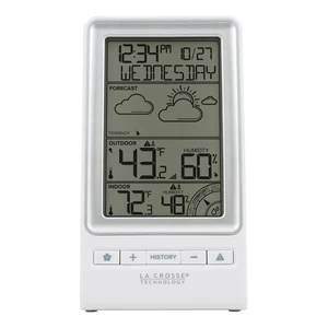 La Crosse Technology 308-1415FCT Wireless Forecast Station, White - Picture 1 of 7